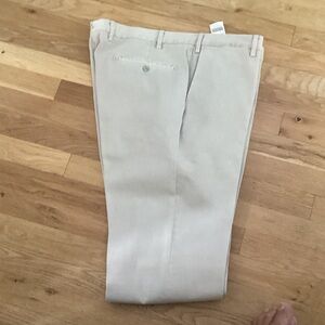 Isaia Beige Chinos - Slim Dress Trousers. Size 38